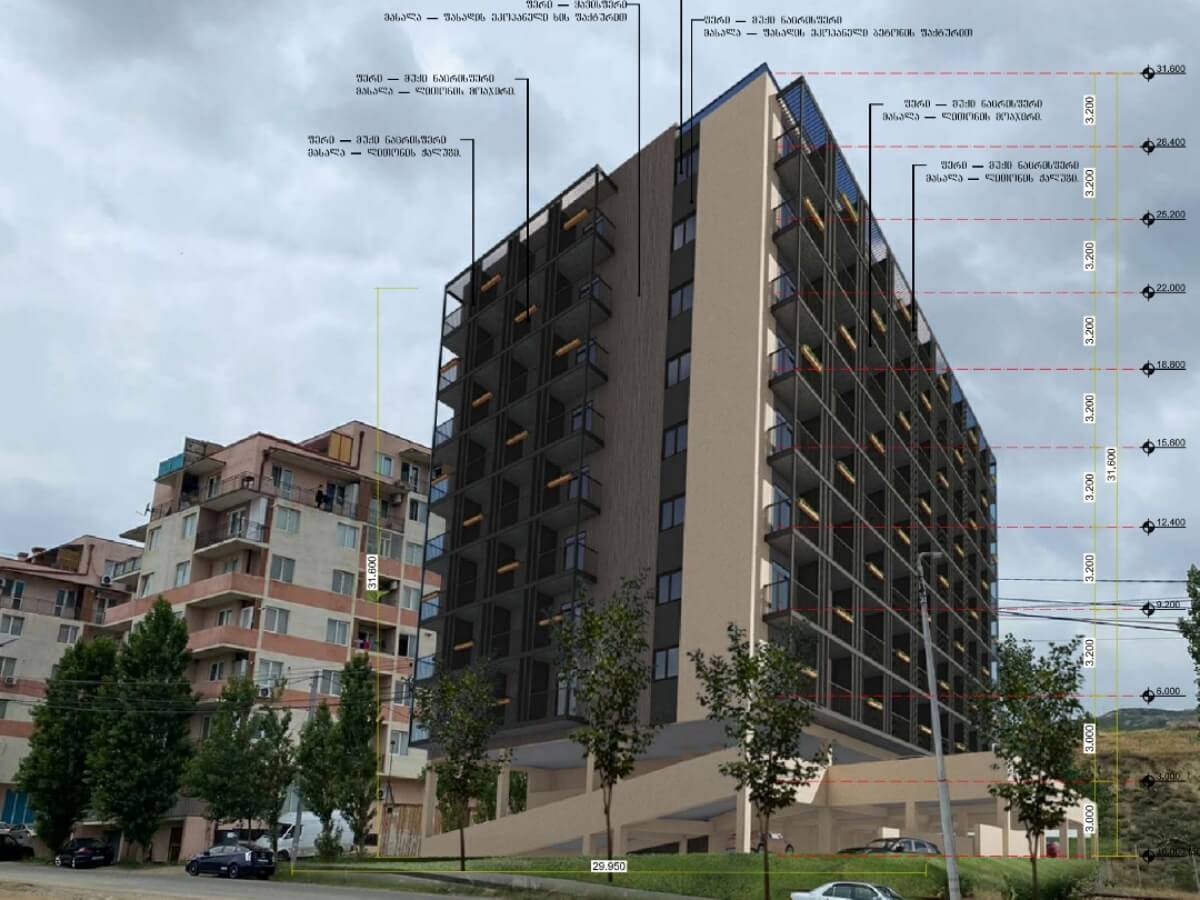 კორპუსი კორპუსის წინ – მიქელაძის ქ.11 ნომერში მცხოვრებ მოსახლეობას მზის შუქისა და ხედის გარეშე დარჩენა ემუქრება