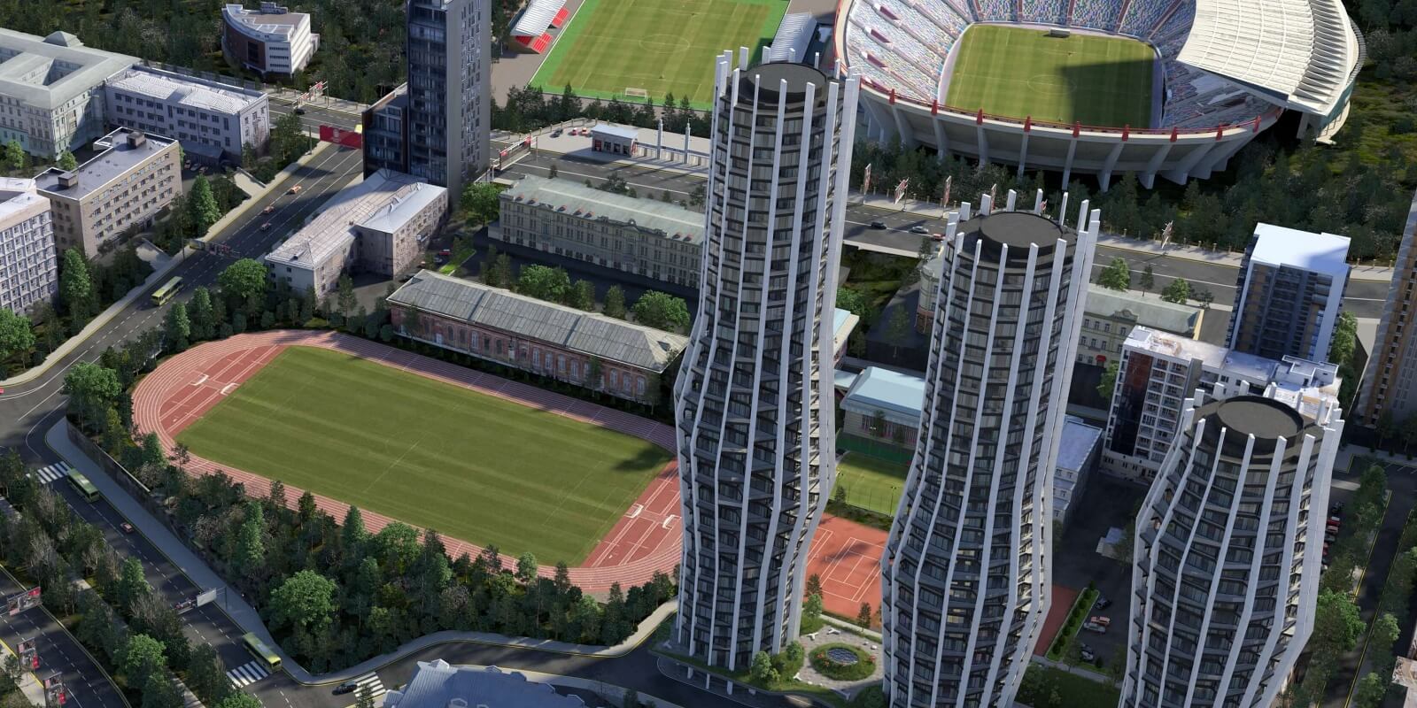 ცათამბჯენები ვაკეში, რომლის საინვესტიციო ღირებულება 75 მლნ დოლარს შეადგენს