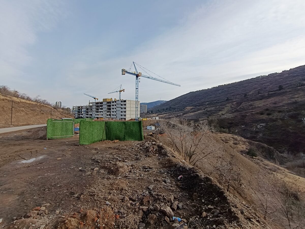 დეველოპერები აუთვისებელი ტერიტორიების განაშენიანებას შეუდგნენ – დანელიას ქუჩაზე მიმდინარე მასშტაბური მშენებლობები