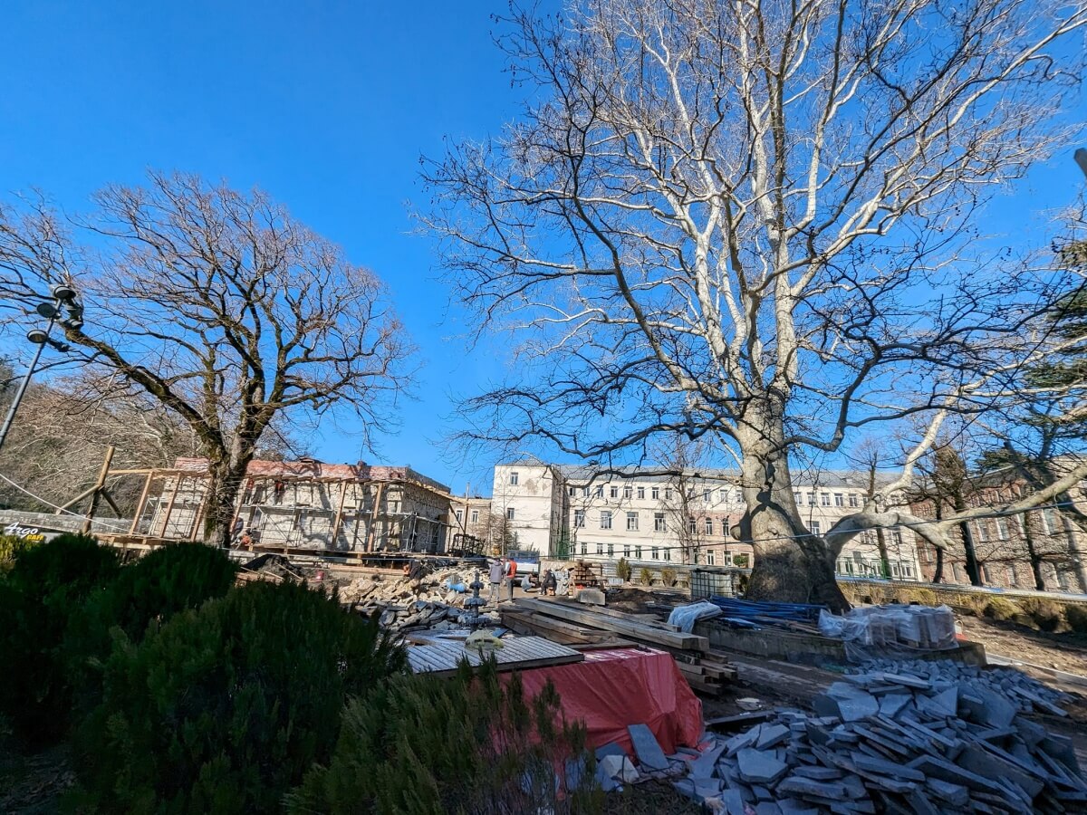 ესაა რემონტი და არა რეაბილიტაცია-ქუთაისელები იმერეთის მეფეთა სასახლეზე დაწყებულ რეაბილიტაციას აპროტესტებენ