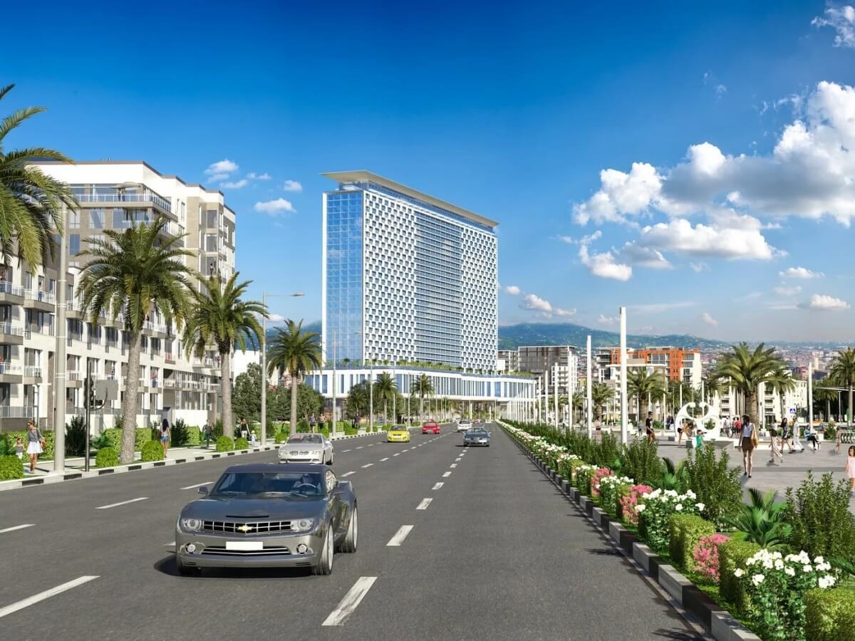 გმირთა ხეივნის რეაბილიტაცია ზღვისპირა ქალაქში და მიმდებარე ტერიტორიაზე არსებული სამშენებლო ბუმი