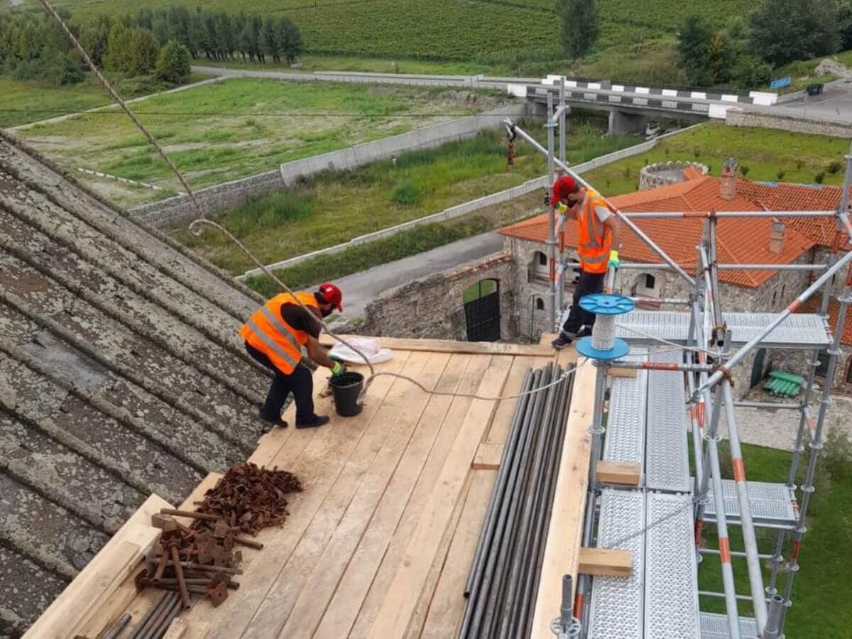 ალავერდის სამონასტრო კომპლექსში სტიქიის შედეგების აღმოფხვრა გრძელდება