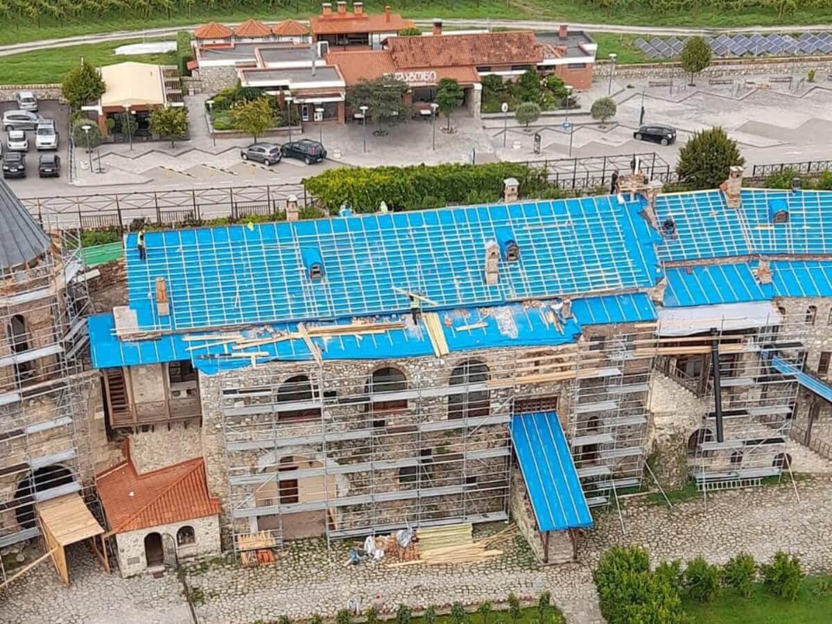 ალავერდის სამონასტრო კომპლექსში სტიქიის შედეგების აღმოფხვრა გრძელდება